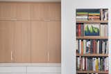 Close-Up of Henrybuilt Light Oak Kitchen Cabinets w/ Bookcase