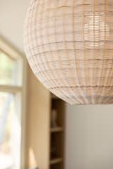 Serena & Lily oversized wicker pendant light.