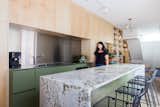 Stools : Pedrali Nolita / Oven & Stove : KitchenAid /Lighting on track : Juno /  Pendant light : Lambert et fils / Cabinetry : custom design by La Firme