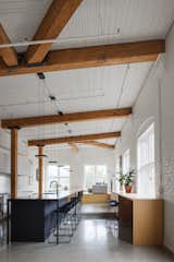 Ceiling lighting : Systemalux / Pendant lighting : Lambert & fils / Granit countertops : Stone age / Stainless counter top : Solufab / Cabinetry : Atelier 13 - custom design by La Firme / Stools : Lattitude Nord