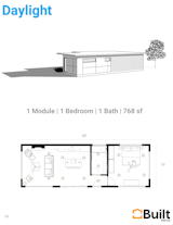 Built Prefab Modular Homes - Daylight Model - 1 Bedroom, 1 Baths, 768 sf

www.builtprefab.com