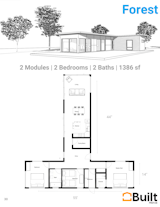 Built Prefab Modular Homes - Forest Model -2 Bedrooms, 2 Baths, 1386 sf

www.builtprefab.com