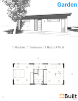 Built Prefab Modular Homes - Garden Model - 1 Bedrooms, 1 Bath, 476 sf

www.builtprefab.com