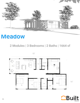 Built Prefab Modular Homes - Meadow Model - 3 Bedrooms, 2 Baths, 1664 sf

www.builtprefab.com
