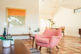 20 foot vaulted ceilings, saltillo tile, and clerestory windows create an array of light and opportunity in the living area.
