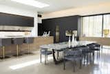 Kitchen and dining area, skylight over island