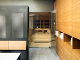 Master bathroom, view of sauna