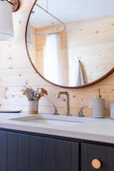 Bath Room, Quartzite Counter, Wall Lighting, and Undermount Sink Bathroom  Photo 19 of 38 in Sweetwater Cottage by PLACE INTERIORS
