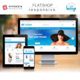 FlatShop is a 100% Prestashop responsive template with a clean and neat design, also built with the modern e-commerce tendencies and best SEO practices in mind.