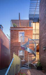 Staircase, Metal Tread, and Metal Railing  Photo 5 of 10 in Le Poulailler by eba architecture