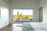 Bright master bedroom, frames view