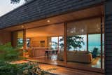 Living Room, Ceiling Lighting, and Medium Hardwood Floor  Photo 5 of 14 in Lone Madrone Cabin by Heliotrope Architects