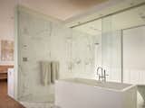 The master bath with soaking tub  Photo 1 of 28 in North Beach Residence by Heliotrope Architects