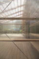 Insulated polycarbonate facade detail