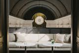 Featuring a neutral color palette of white, beige, black and olive green, the interiors at August pay homage to history, yet still feel modern.