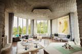 Montauk Residence by Rottet Studio hexagonal living room