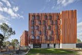 Gillies Hall at Monash University by JCB Architects folded steel exterior