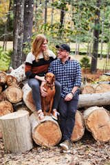 Designer and architect Lauren Wesley Spear, creative director Michael Goesele, and their four-year-old Vizla named Bernese found a weekend retreat in the Sullivan Catskills. 
