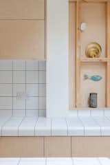 Kitchen and Tile Counter  Photos from Plywood Partitions Divvy Up Space in a Free-Flowing London Townhouse