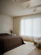 "In order to add light back in, we put in skylights around the existing beams,