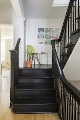 A unique landing between the second and third floor.  Photo by Kate Glicksberg.