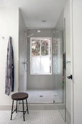 Bath Room, Ceramic Tile Floor, Ceramic Tile Wall, Ceiling Lighting, and Enclosed Shower Owner's Bath  Photo 7 of 10 in AU Park Addition / Renovation by Fowlkes Studio