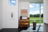 Living room - Textile: Lenore Tawney, ceramics by Toshiko Takaezu, bench Joyce and Edgar Anderson, piano: Andreas Christensen