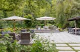 Outdoor living areas with fire feature