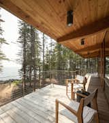 Outdoor, Trees, Decking Patio, Porch, Deck, and Back Yard Waterside Porch  Photo 9 of 21 in Englishman Bay Retreat by Whitten Architects