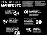 A crop of the BlackSpace manifesto gathers a selection of the principles the collective views as missing points of emphasis in community development.