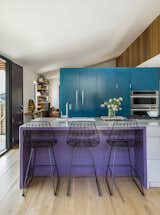 Garden House by Design, Bitches teal and purple kitchen