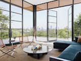 Formal sitting room, custom steel windows, spectacular views