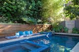 A view of the rear gardens and pool, by Elysian Landscapes (Judy Kameon)