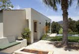 A view of the guest house and the mountains beyond.