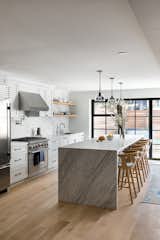 Renovated brownstone kitchen.