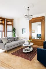 Parquet floor in elegant Brooklyn parlor.