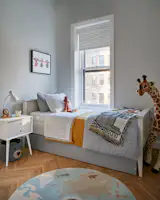 Playful animal themed kids bedroom.