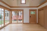 Entry and glass panel corner