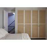 Cane cabinet doors at child's bedroom