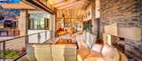 "Outdoor"/indoor living room with 26' wide bifold door system to make the space feel open when desired