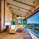 "Outdoor"/indoor living room with 26' wide bifold door system to make the space feel open when desired