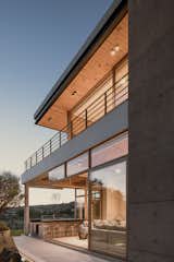 Corner glazing towards pool area 