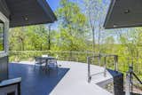 Custom railing by Iron Horse Forge - This view overlooks Hickman Creek
