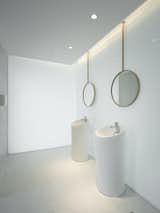 White minimalist rest room