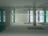 In the middle, a lighting atrium connects the spaces of all floors from the top to the bottom via the skylight