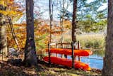 Kayaks and the last colors of autumn.