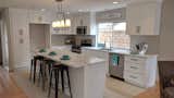 Kitchen, Microwave, Dishwasher, Engineered Quartz Counter, White Cabinet, and Range  Photo 4 of 16 in 4+2 Single Story Pool Home