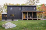 Exterior, House Building Type, Metal Roof Material, and Wood Siding Material New England Forest House featuring yakisugi (shou sugi ban) japanese charred wood siding  Photo 7 of 9 in New England Forest House by Nakamoto Forestry