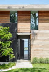 Sag Harbor House featuring yakisugi (shou sugi ban) japanese charred wood siding
