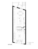 Ground Floor Plan  Photo 7 of 10 in Curvy Eco Home by Craig Race Architecture Inc.